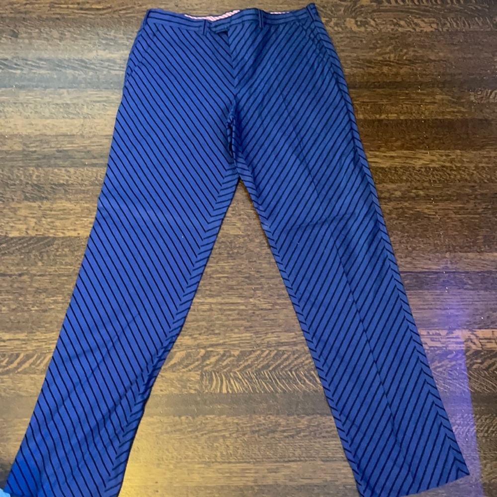 Men’s pants striped blue and black